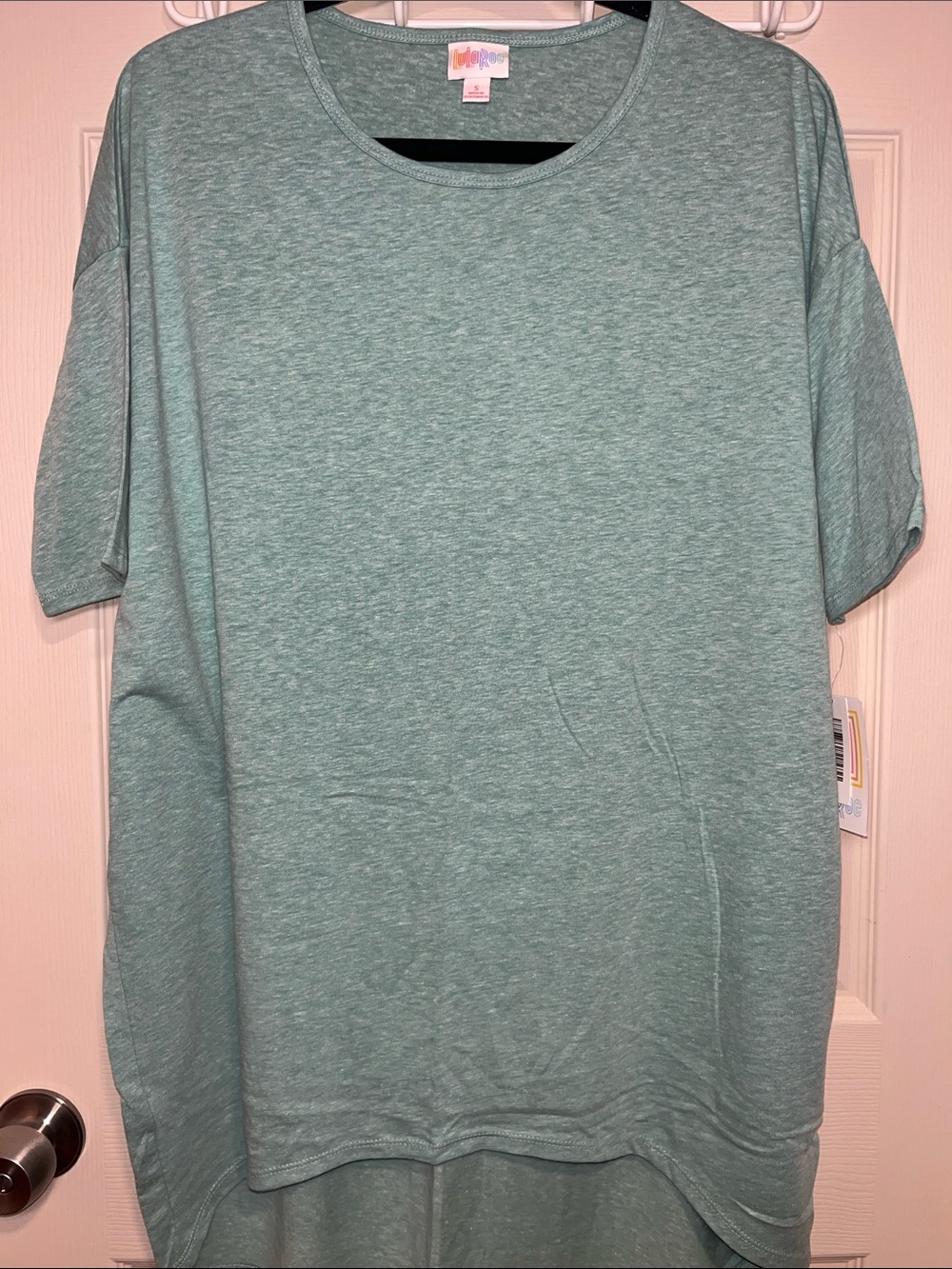 LuLaRoe Heather Mint Green Women's Irma Tunic Top